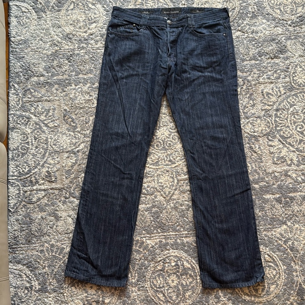 Affliction Black Premium Ace Slim Straight Jeans Size 38/33